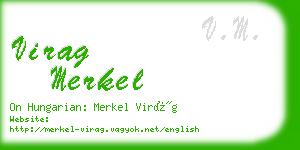 virag merkel business card